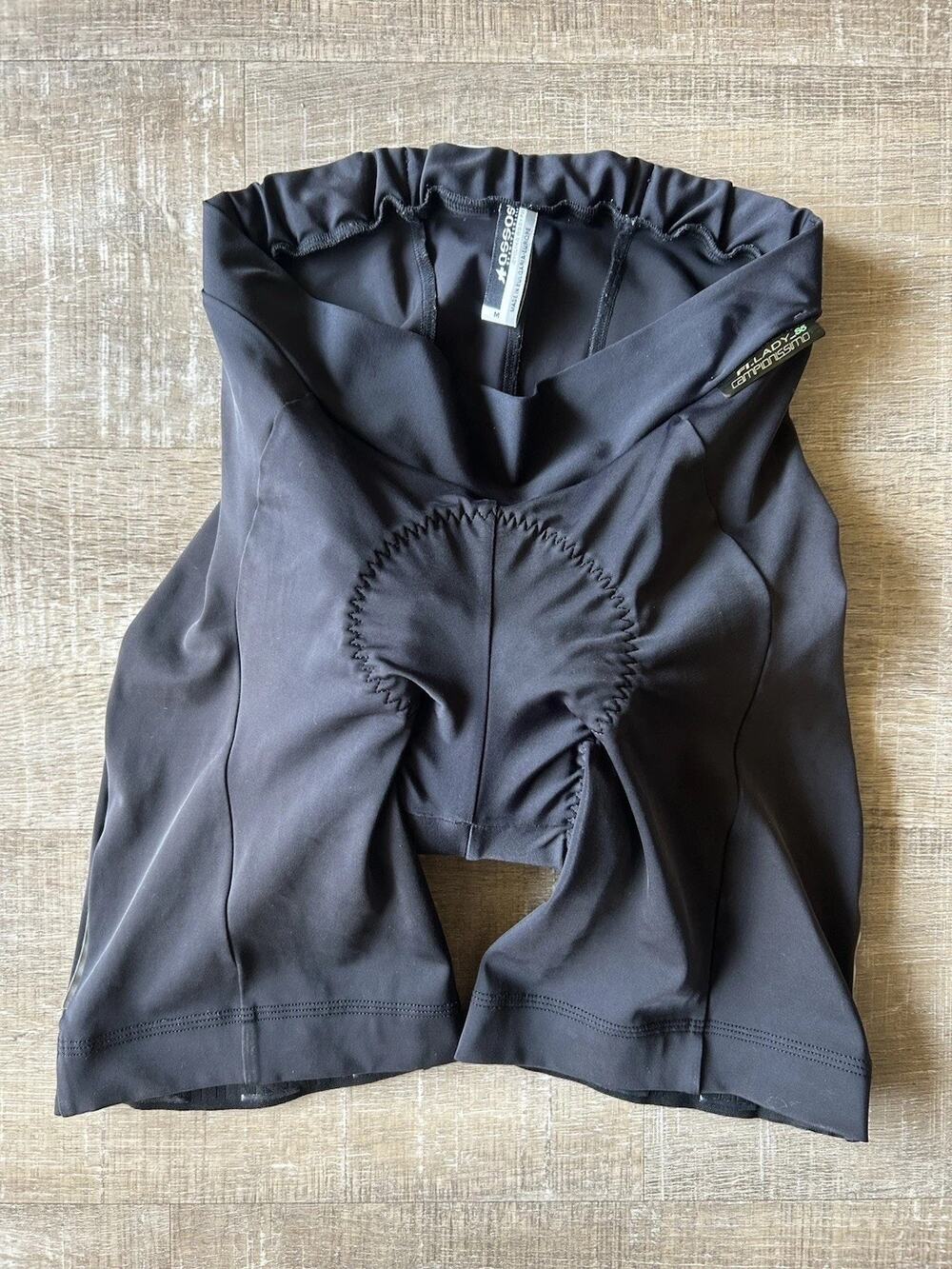 ASSOS FI.Lady S5 Campionissimo Women M Black Padded Cycling Bike Shorts